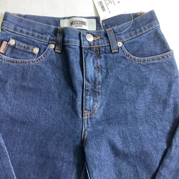 MOSCHINO Denim Straight Leg Jeans Blue 28 - Picture 5 of 12